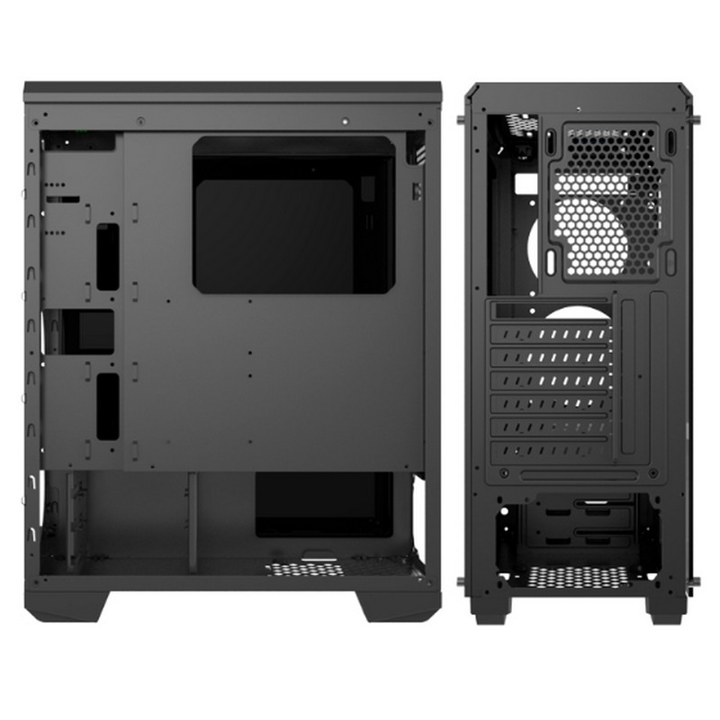 Вентилятор RGB случая игры случая настольного компьютера со случаем чистой панели ATX утюга стеклянной панели передним