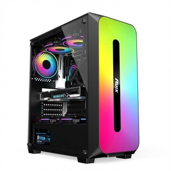 Micro ATX /ATX/ITX CASE Dazzle ARGB Effect Передняя панель Блок питания с нижним креплением Доступен в черном и белом цвете