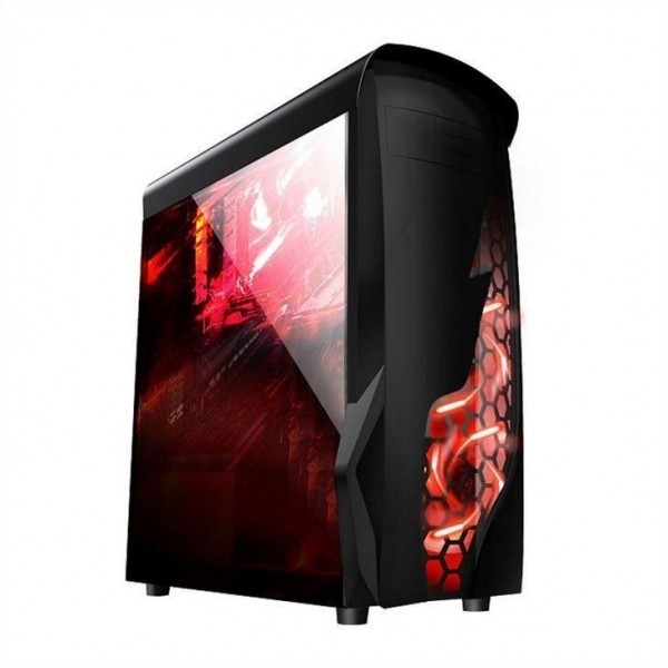 ETEK Airflow ATX Средняя башня с полыми и прозрачными передними панелями полная акриловая левая панель