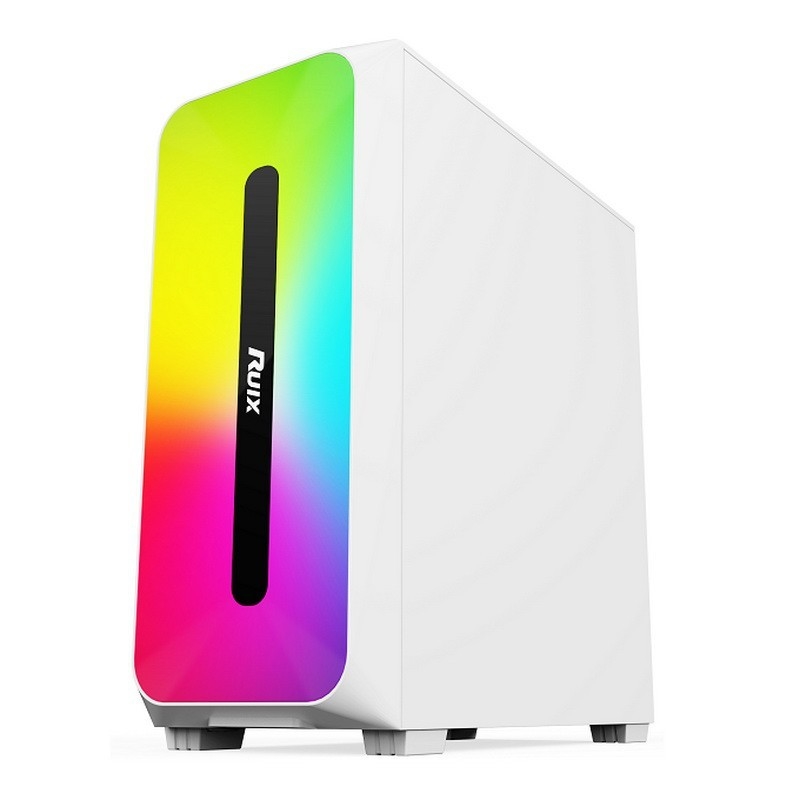 Micro ATX /ATX/ITX CASE Dazzle ARGB Effect Передняя панель Блок питания с нижним креплением Доступен в черном и белом цвете