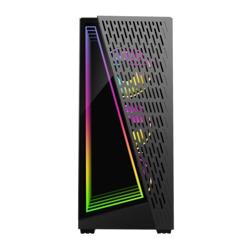 Dazzle Time Tunnel Effect поддерживает ARGB-вентиляторы в 12-см черном и белом цветах. Боковая панель из закаленного стекла.