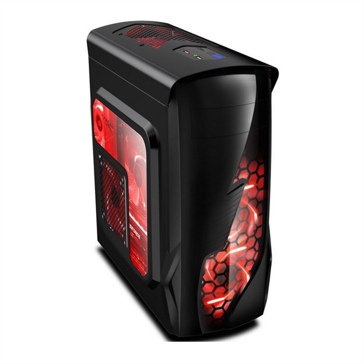ETEK Airflow ATX Средняя башня с полыми и прозрачными передними панелями полная акриловая левая панель