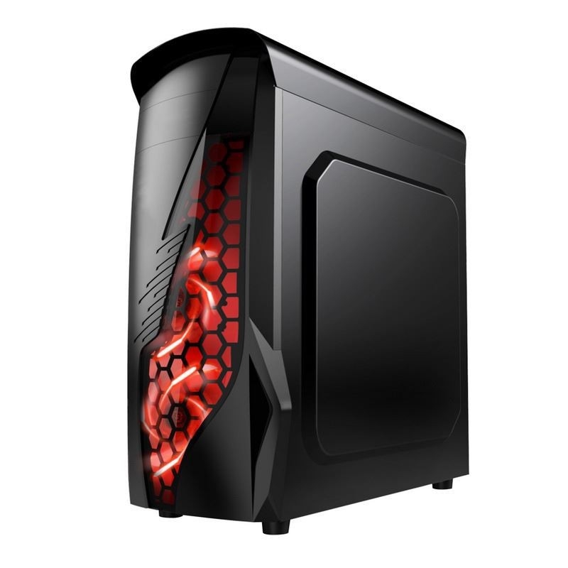 ETEK Airflow ATX Средняя башня с полыми и прозрачными передними панелями полная акриловая левая панель