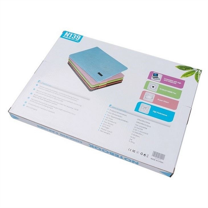 ETEK Laptop Cooling Pad - OEM 2 вентилятора Ноутбук Прохладитель Стоянка Ноутбук Прохладитель воздуха Pad 4W Пять цветов