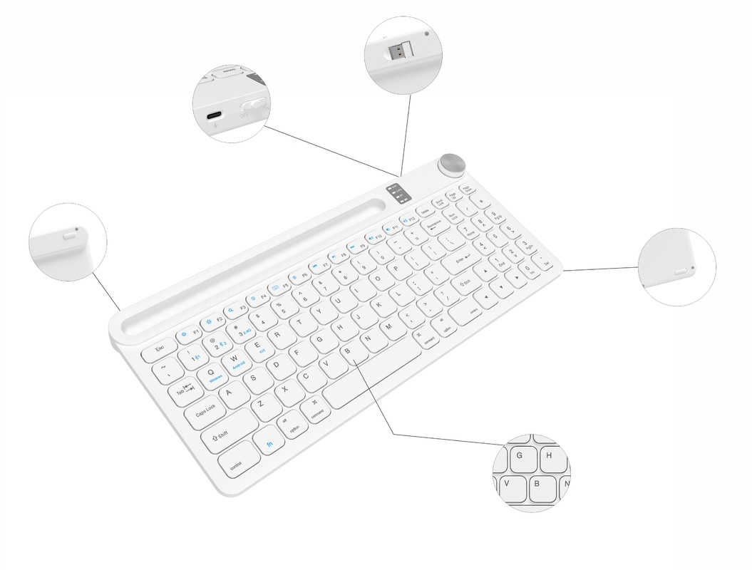 96-ключевая клавиатура Bluetooth 3.0 или 5.0 портативная для частого мобильного использования с планшетами или ноутбуками