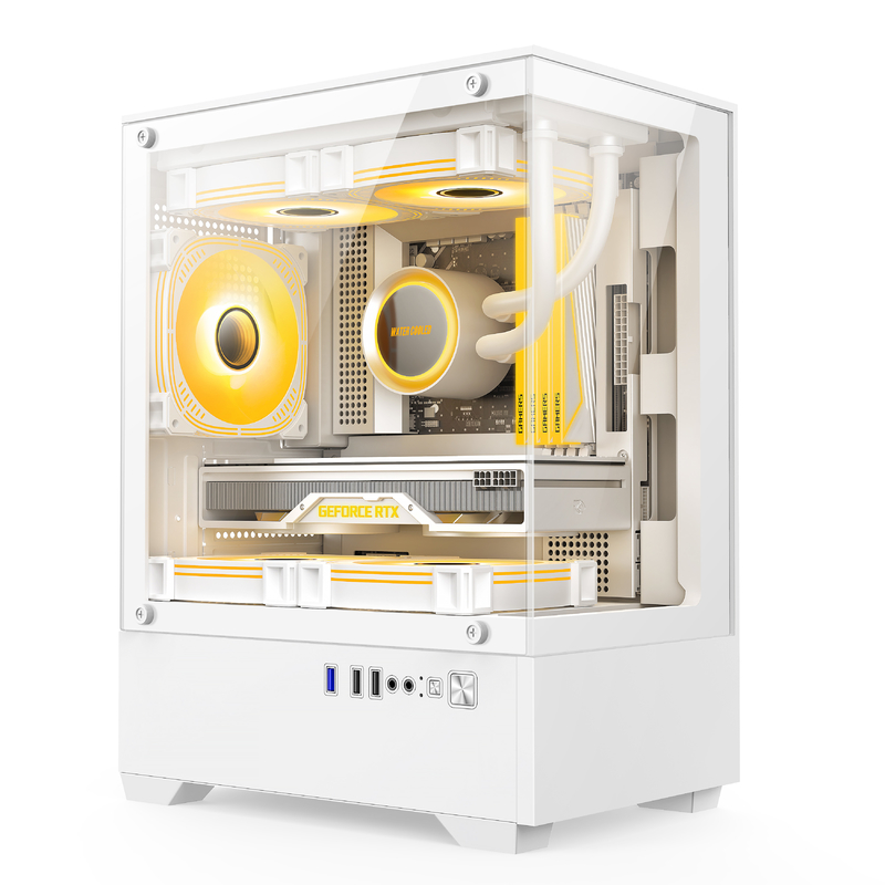 Micro-ATX ITX PC Gaming Case 1 HDD Bay 1 SSD Drive Bay Оба цвета черно-белые