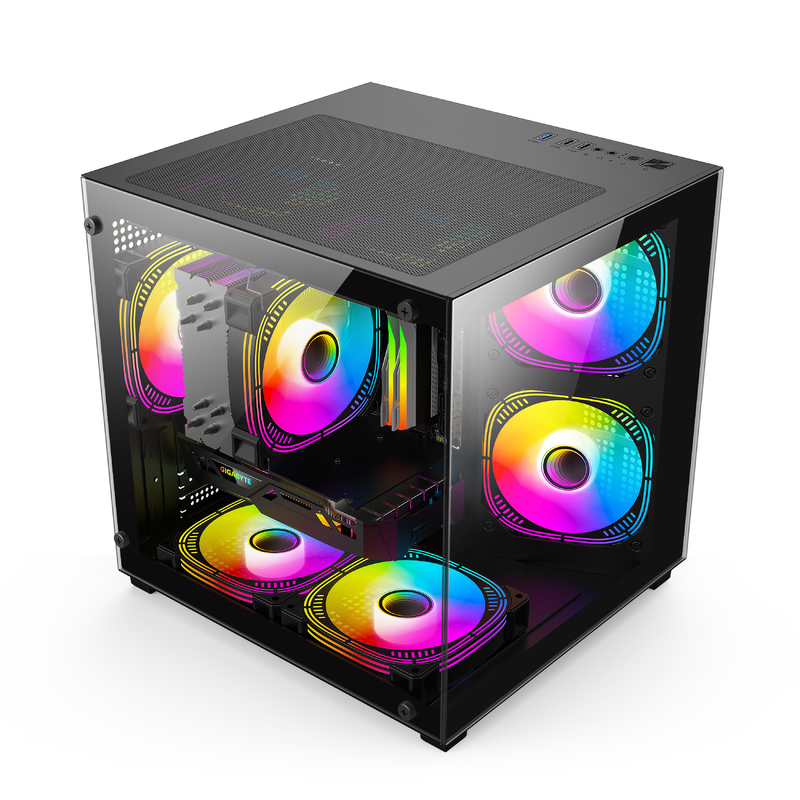 Micro-ATX/ITX PC Case Awesome Heat Dissipation поддерживает множество различных настройки оборудования для профессиональных геймеров