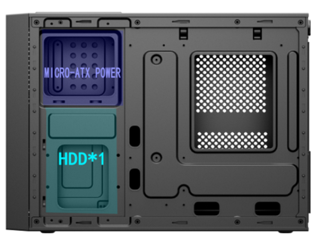 Компьютерный корпус поддерживает Micro ATX и ITX с высокой масштабируемостью хранилища разнообразные передние интерфейсы 8 см вентилятор для охлаждения
