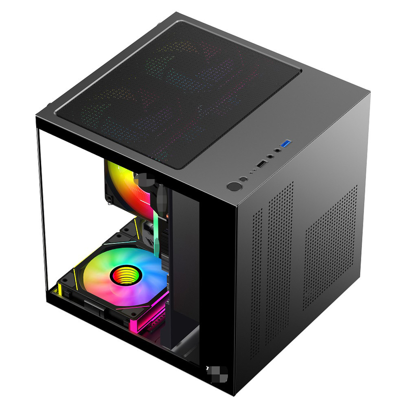 MATX/ITX PC Case поддерживает графические карты до 320 мм CPU-охладители до 165 мм 1 HDD 2 SSD 3 X 12CM Вентиляторы за деньги