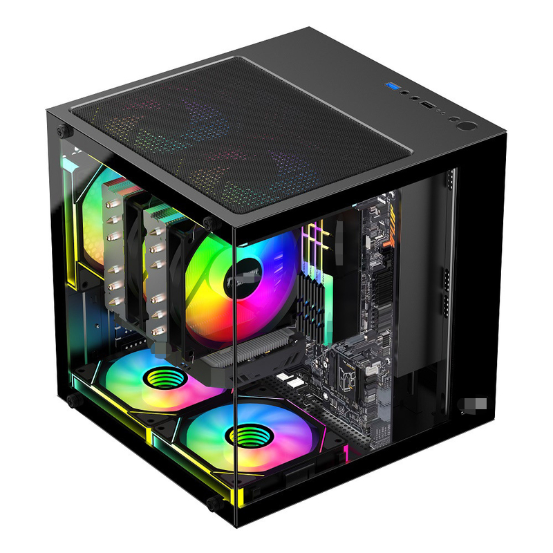 MATX/ITX PC Case поддерживает графические карты до 320 мм CPU-охладители до 165 мм 1 HDD 2 SSD 3 X 12CM Вентиляторы за деньги