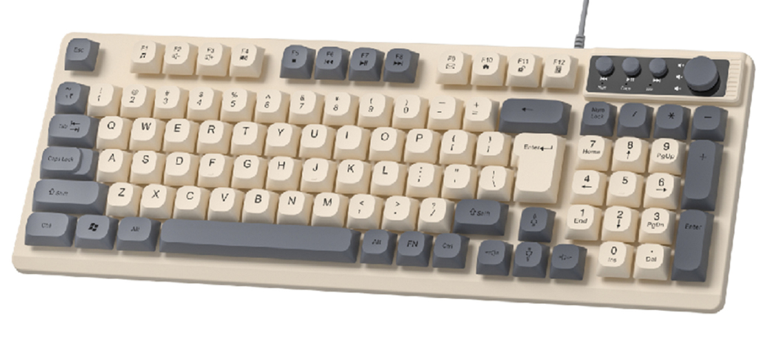 94+4 клавиши компактный дизайн поддерживает FN + F1-F12 короткие пути USB подключается и играет легкий для офисных работников