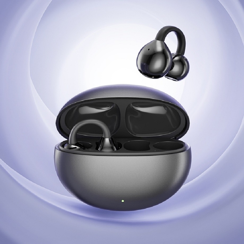 BT 5.4 3D Эргономический дизайн Bluetooth наушники наушники До 5 часов за звонк Единое давление В туманном фиолетовом молоке Чай Кожа Обсидиан Черный