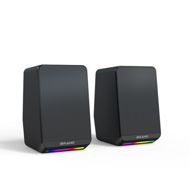 3W RMS Power Dual 2 дюймовые динамики SNR >30dB 0.46kg RGB освещение Встроенное регулирование громкости 5V постоянный вход для рабочего стола