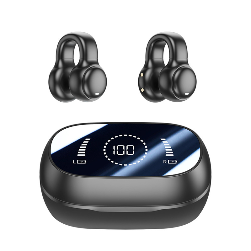 Bluetooth 5.3 Earphone Полностью открытый Ear Design 9D Surround Sound Игра Аудио-синхронизация HIFI Цифровой дисплей 1.5H Зарядка 6H Однопроизведение