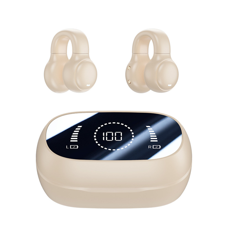 Bluetooth 5.3 Earphone Полностью открытый Ear Design 9D Surround Sound Игра Аудио-синхронизация HIFI Цифровой дисплей 1.5H Зарядка 6H Однопроизведение