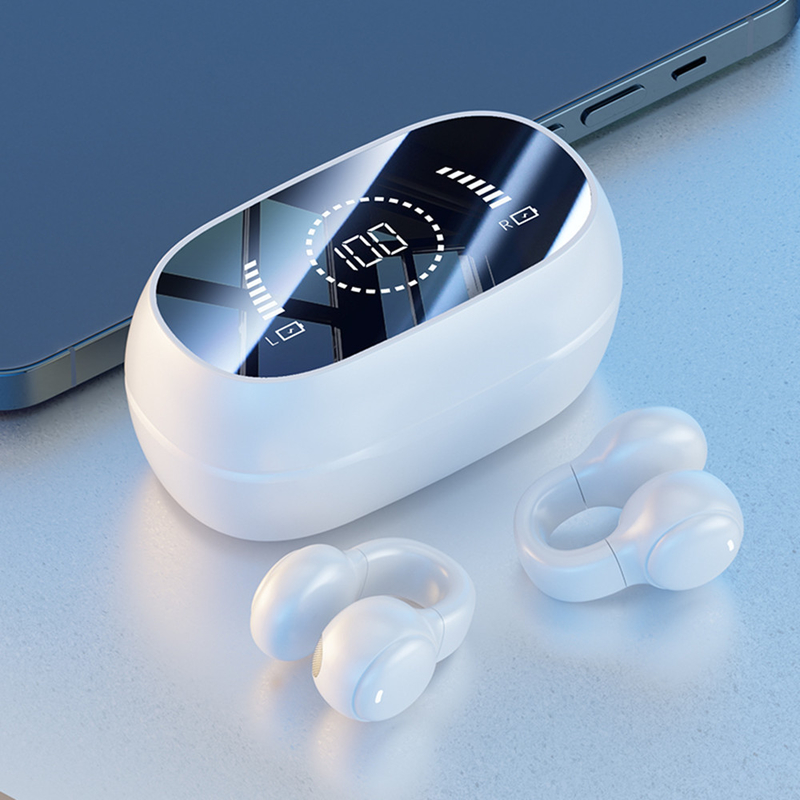 Bluetooth 5.3 Earphone Полностью открытый Ear Design 9D Surround Sound Игра Аудио-синхронизация HIFI Цифровой дисплей 1.5H Зарядка 6H Однопроизведение