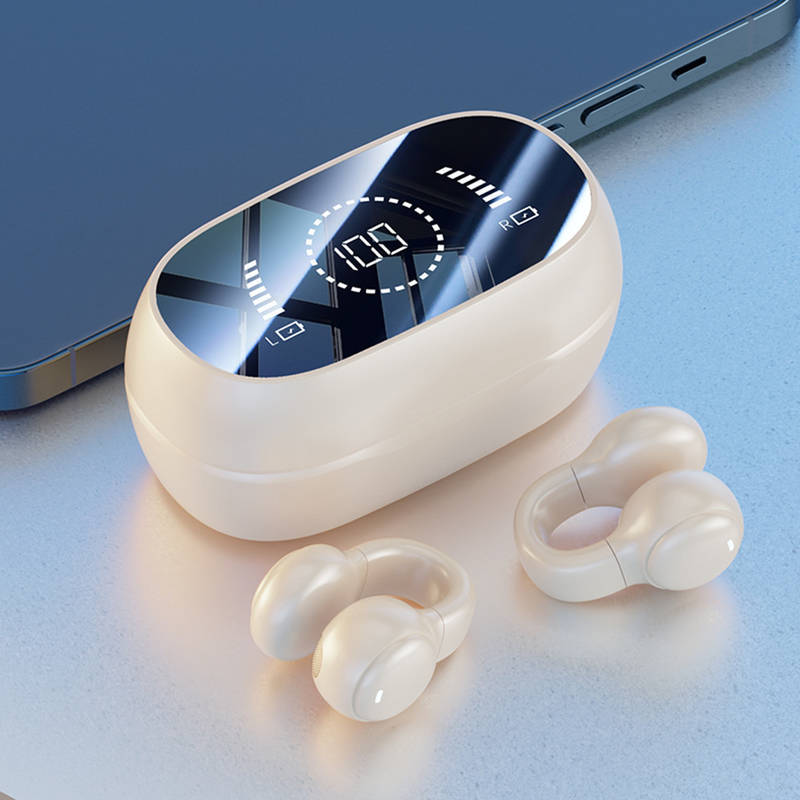 Bluetooth 5.3 Earphone Полностью открытый Ear Design 9D Surround Sound Игра Аудио-синхронизация HIFI Цифровой дисплей 1.5H Зарядка 6H Однопроизведение
