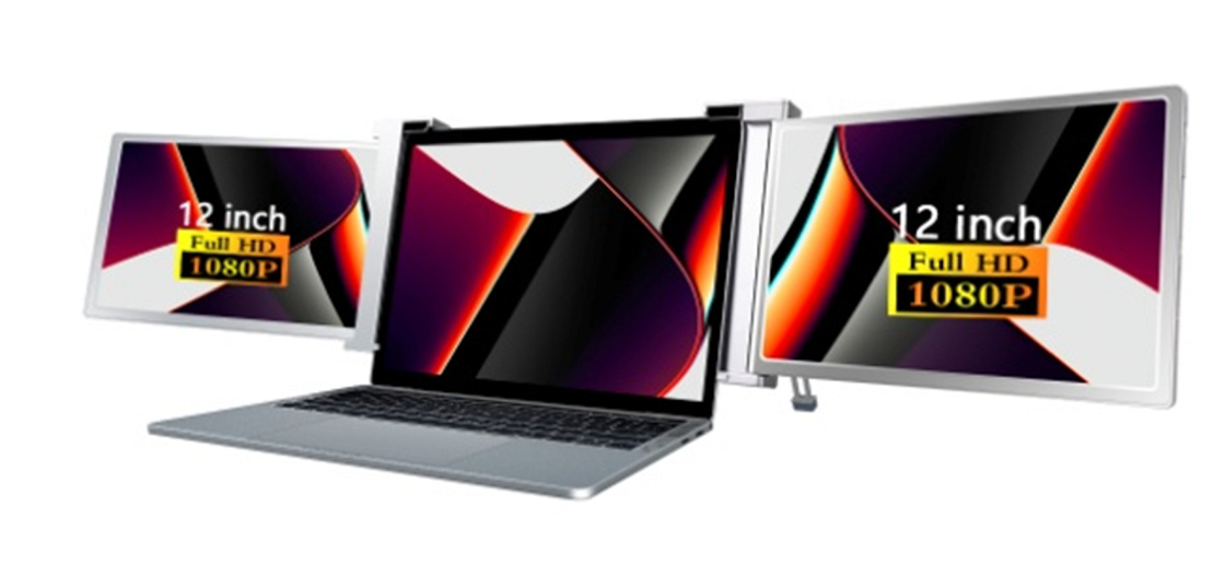 2 X 12-дюймовые FHD IPS экраны 1920 X 1080 16 / 9 Ультралегкий дизайн 1,1 кг на экран 25,3 мм Толщина Поддержка HDR 12 языков OSD