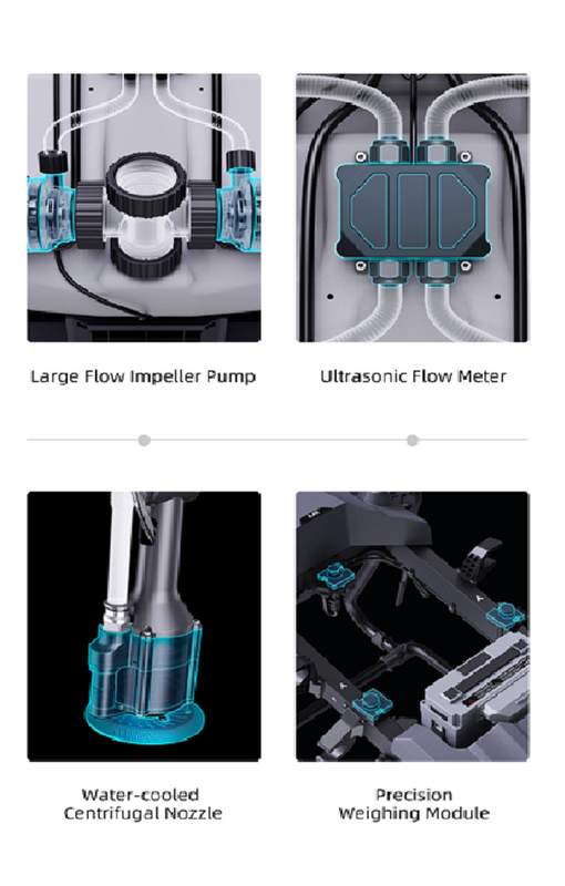 Z50P 50kg Load Agricultural Drones Solution Under Z Series Equipped With Large Flow Impeller Pumps And Water-Cooled Centrifugal (Решение для сельскохозяйственных беспилотных летательных аппаратов с 50 кг нагрузки в Z-серии, оснащенное насосами с большим потоком импеллера и центрифугой с водяным охлаждением)