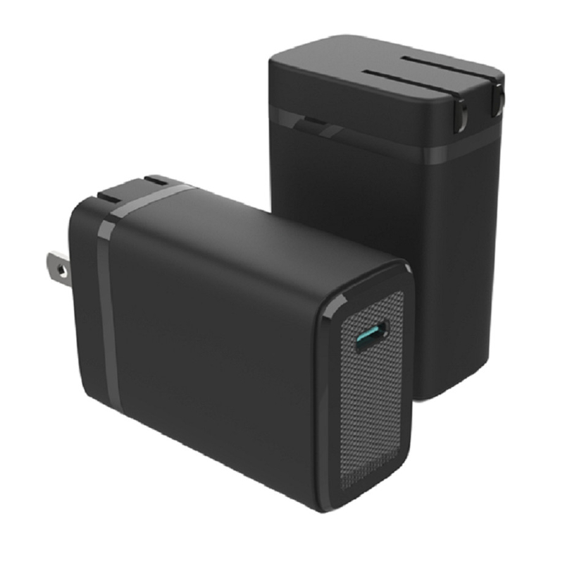 Быстрое зарядное устройство для мобильного телефона GaN Technology 45W PD Быстрая зарядка 110-240 В Широкое напряжение Порт USB-C