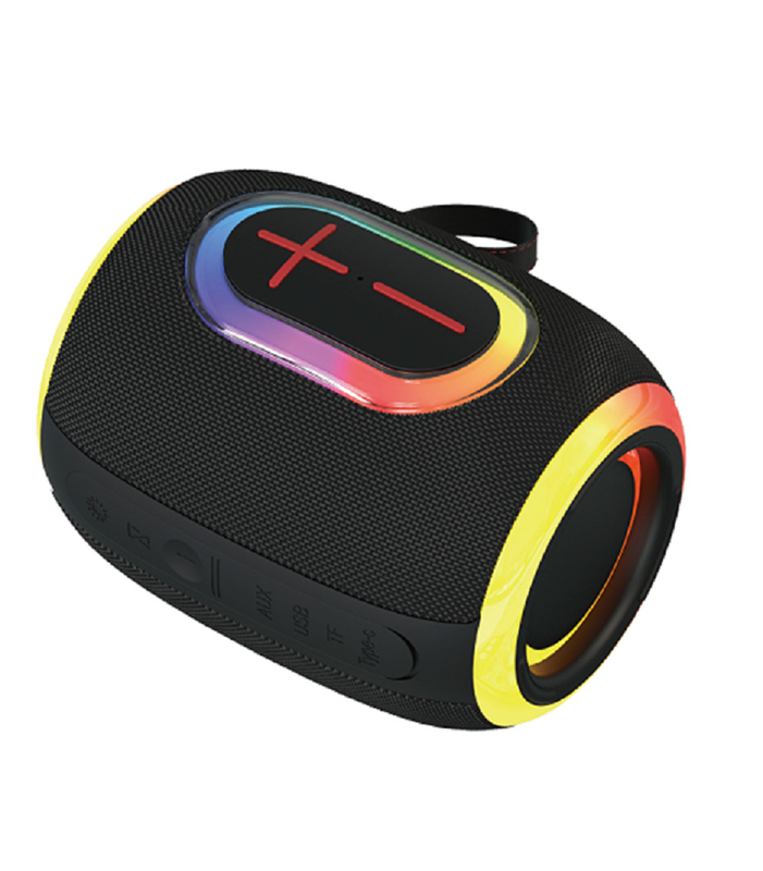 Bluetooth-колонка мощностью 8 Вт, динамик 66 мм, аккумулятор 1500 мАч, поддержка Bluetooth, TF, AUX, FM и USB-накопителей