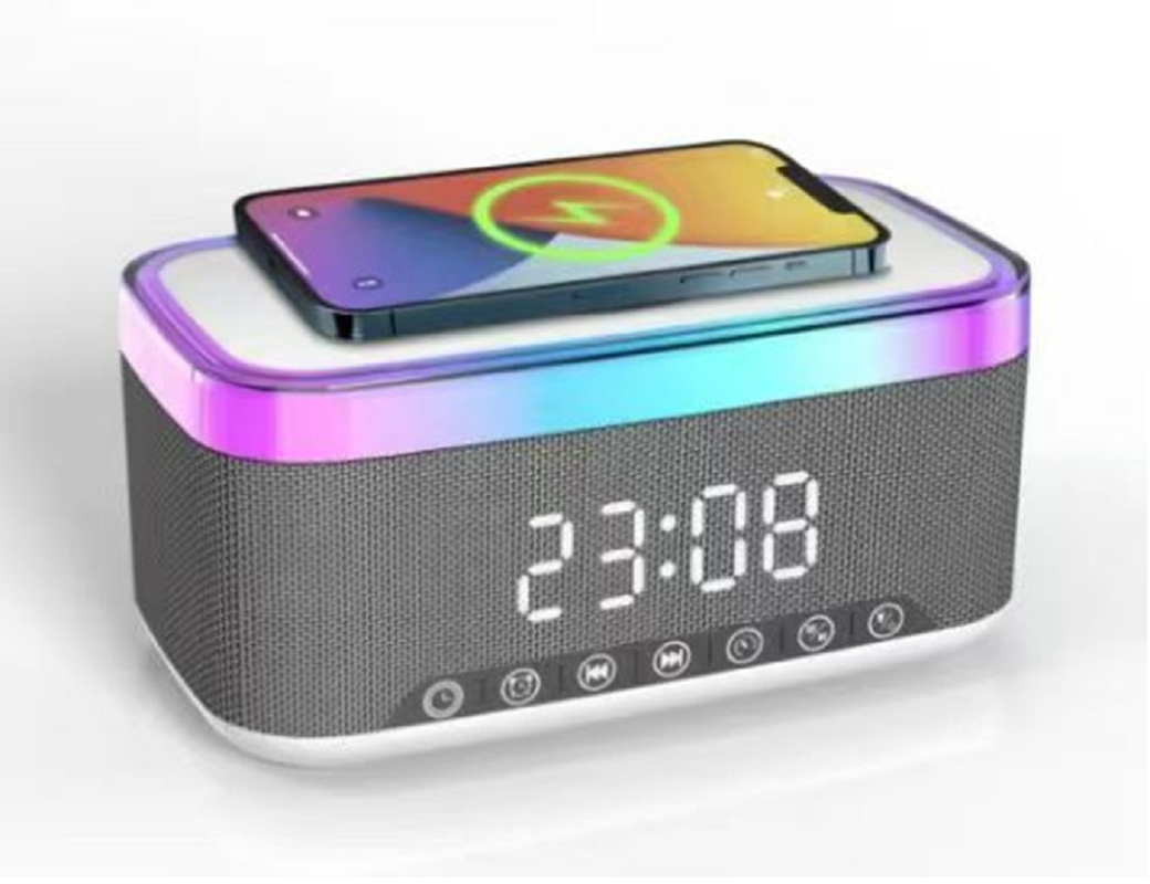 Bluetooth-динамика поддерживает быструю зарядку 15 Вт. Двойные 52 мм динамики с выходом 10 Вт. 1200 мАч.
