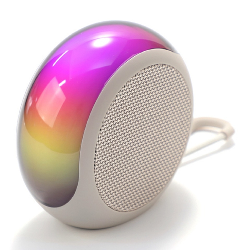 Портативная Bluetooth 5.3 колонка ETEK с басом 7 Вт, аккумулятором 1200 мАч, RGB подсветкой и воспроизведением TF/FM, черный, красный, зеленый, белый