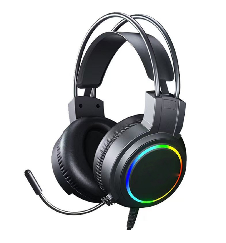 Проводные игровые наушники ETEK Gaming, драйвер 50 мм, частотный диапазон 20 Гц - 20 кГц, всенаправленный микрофон, кабель 2.0 м
