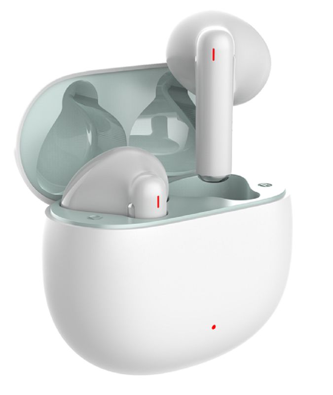 ETEK Ультралегкий Bluetooth 5.4 Беспроводные наушники Эргономические TWS наушники F13 Спикеры 30mAh+200mAh Аккумулятор Черный Белый