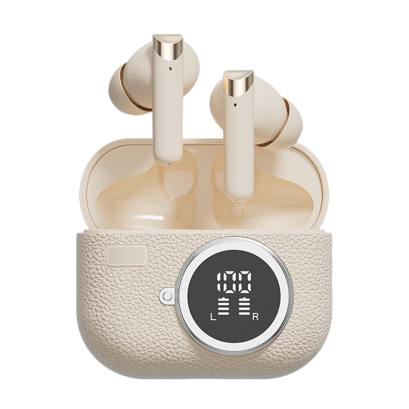 Беспроводные наушники Bluetooth 5.4 ANC F10 Динамик 300 мАч Кейс Type-C Быстрая зарядка Коричневый оттенок кожи Зеленый