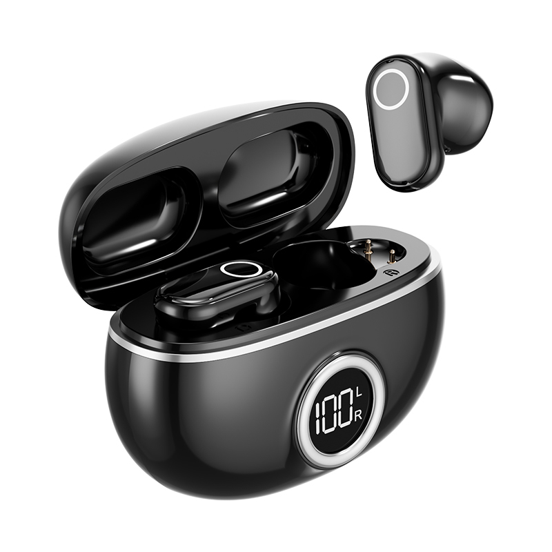 ETEK Plated Bluetooth 5.4 TWS наушники с F10,25mAh наушниковой ячейкой + 230mAh чехлом (защитная плата) 2-3 часа времени звонка.