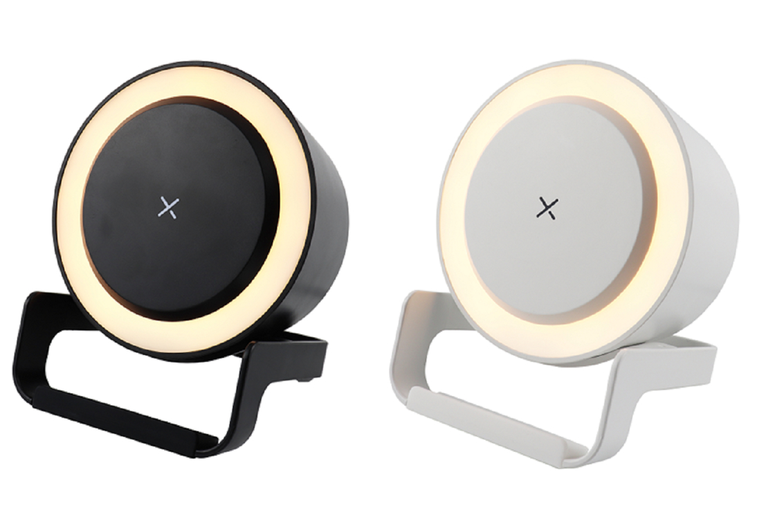 5W Bluetooth 5.3 Speaker With RGB Touch Light 57mm Driver ABS+silicone Construction Type-C Wireless Charging