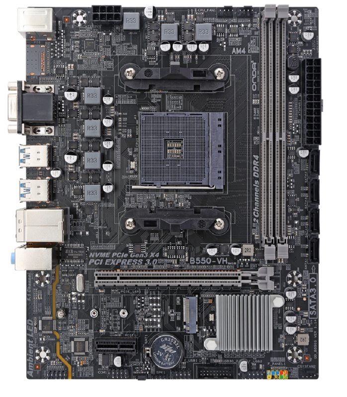 ETEK AM4 Socket Micro-ATX Motherboard Для процессоров AMD Ryzen Двухканальный DDR4 3600MHz PCIe 4.0*16 Слот