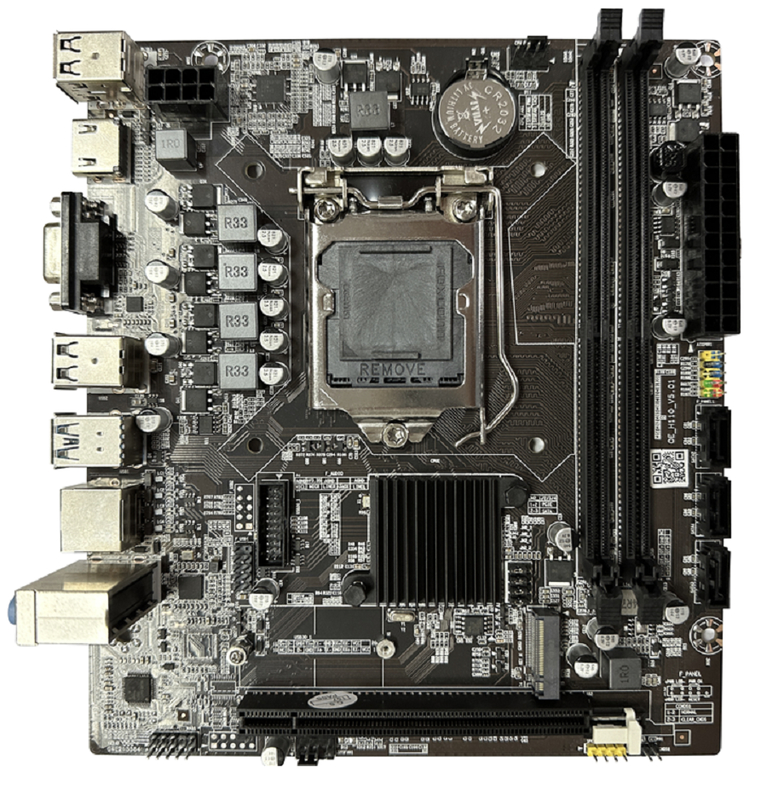Чипсет ETEK H110 Материнская плата Micro-ATX для процессоров 6-го-9-го поколения Двухканальный выход DDR4 VGA+HDMI 3 * SATA порты + 1 * M.2 слот