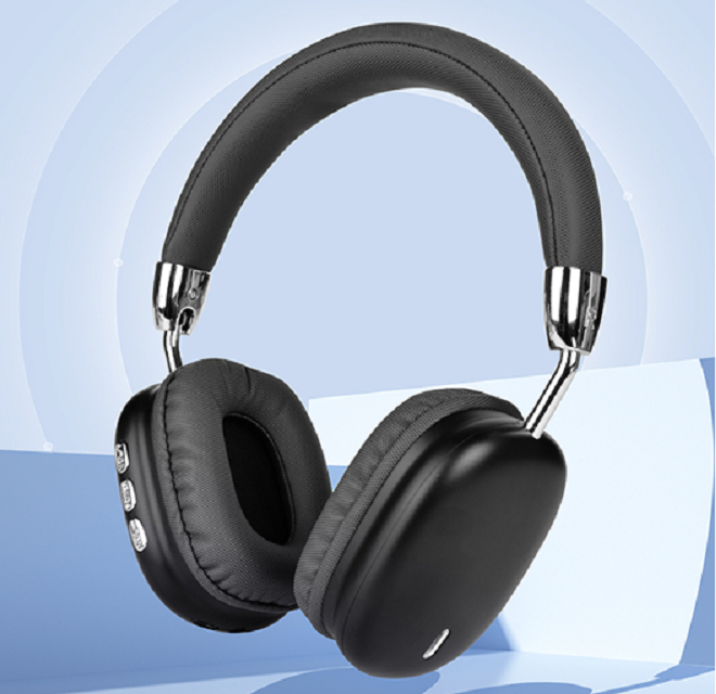 Bluetooth-наушники V5.3 - 40-мм драйверы, аккумулятор 200 мАч, 6 часов воспроизведения, черный, серебристый и розовый
