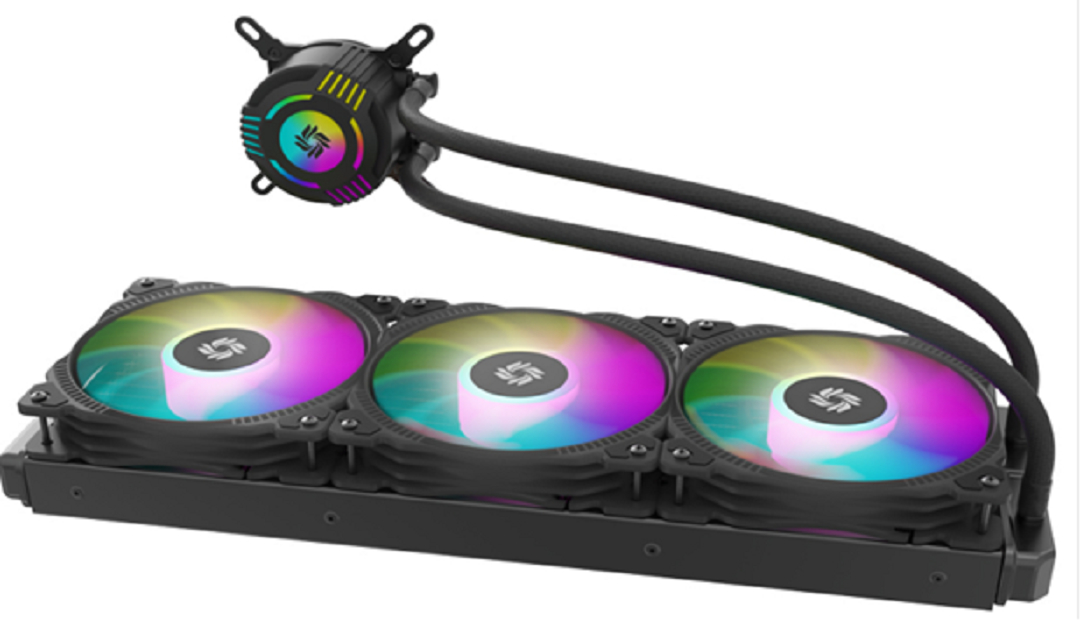 Жидкостное охлаждение ARGB AIO 360 мм, круглая водоблок, радиатор 36027, PWM вентилятор 1800 об/мин, LGA1700/AM5, пользовательский логотип