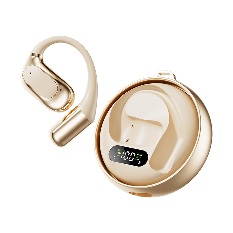 TWS Bluetooth 5.4 наушники, A2DP/AVRCP/HFP, 13 мм медный драйвер кольца, черный цвет кожи, чип Bluetrum5756C