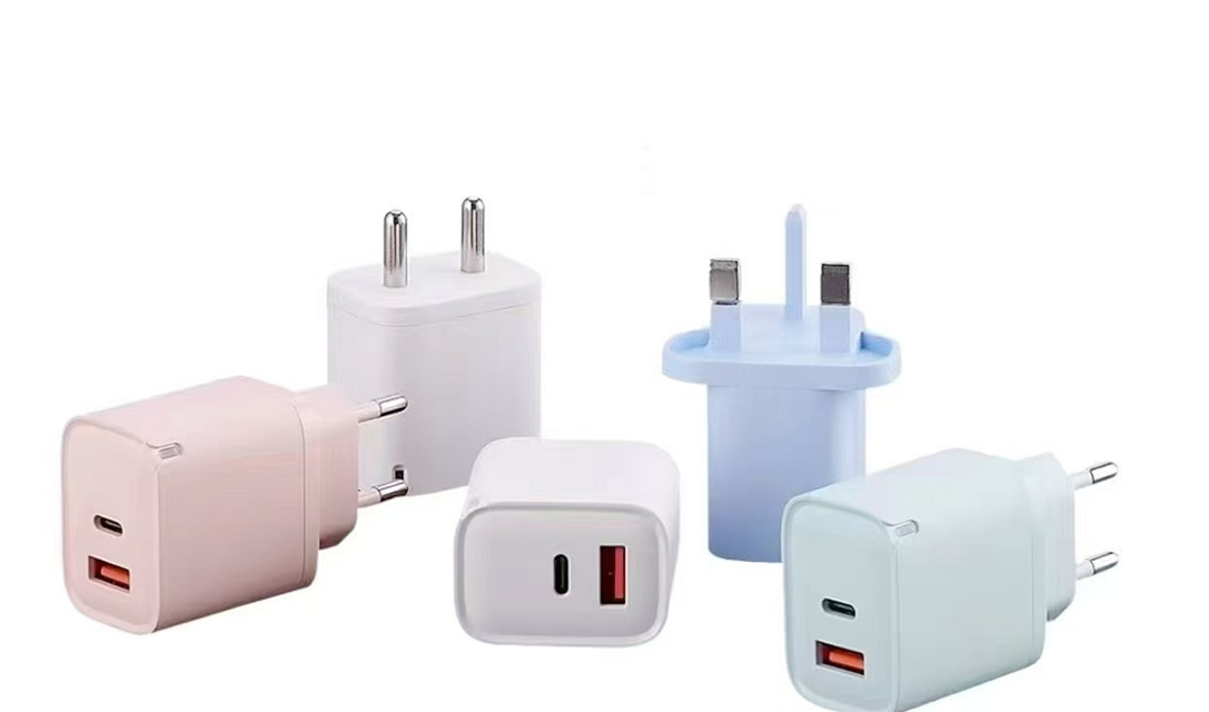 ETEK 20W Двойное USB Быстрое Зарядное Устройство, USB-C PD+USB-A QC 3.0 для смартфонов, планшетов и других устройств с питанием от USB.