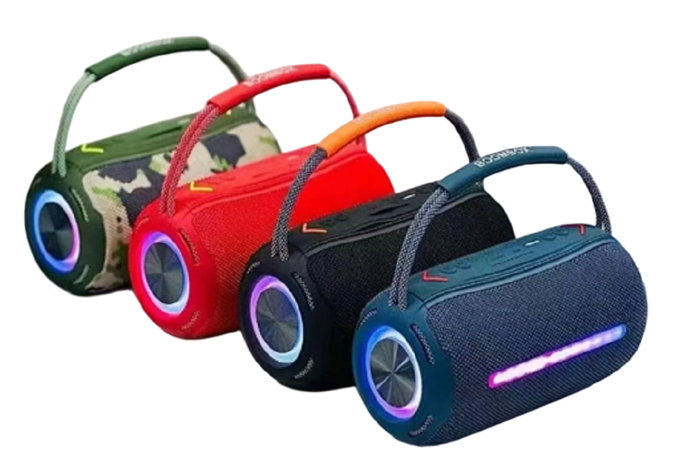 10W Вечеринка Bluetooth-колонка, двойной 5W RMS, BT/AUX/TF/U Disk, аккумулятор 1200mAh, тканевый + пластиковый дизайн, для вечеринок, на открытом воздухе, дома и т.д.