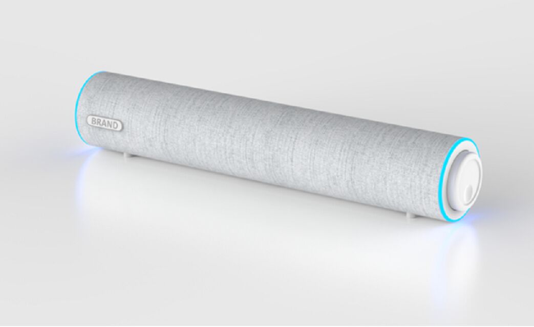 3W*2 Настольная звуковая панель, два 2-дюймовых динамика, 35 Гц-16 кГц, разделение >36 дБ, питание от USB (DC 5V), отделка пластик+ткань, кабель 1,3 м