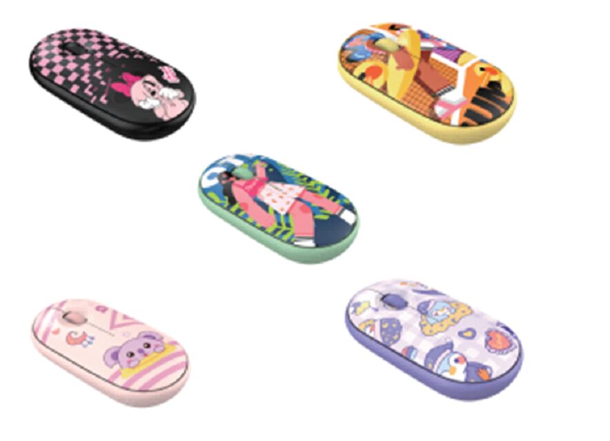 Беспроводная мышь с двумя режимами, 2,4G+BT, 1200DPI, 5 цветов, батарейка AA