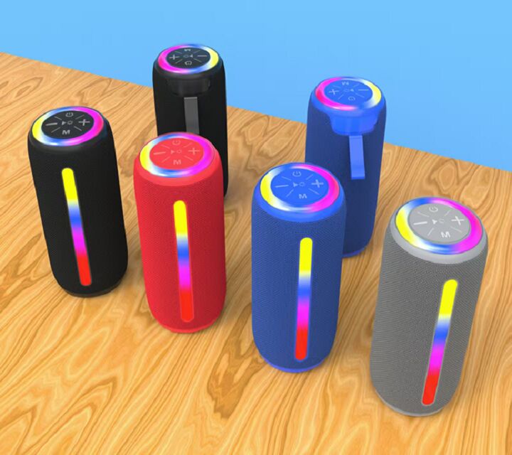 Портативная Bluetooth-колонка, 5 Вт*2, 57-мм динамики, 1200 мАч, Multi-Play (BT/AUX/TF/USB)