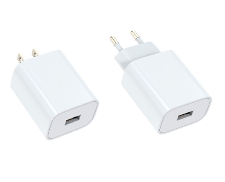 Быстрое зарядное устройство QC 18W USB-A, вилка США, многовольтный выход, компактная упаковка PE