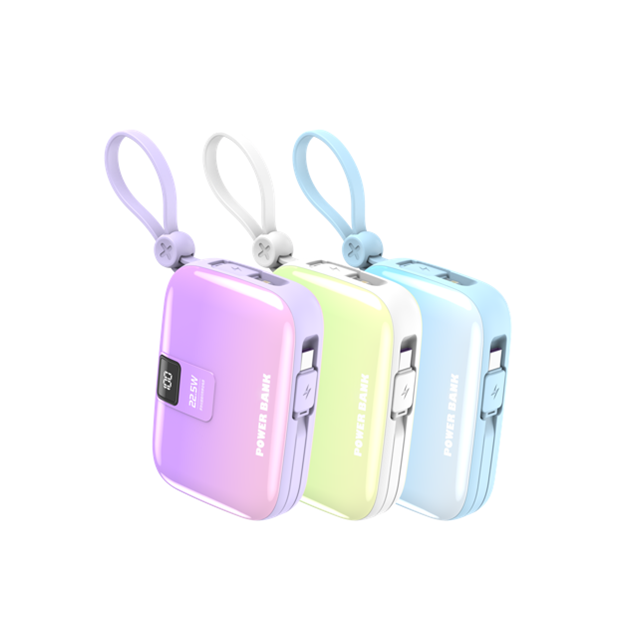 10,000mAh Градиентный энергобанк-22.5W Быстрая зарядка, двойной USB-C и молнии, 3 цвета
