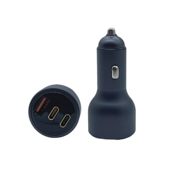 Зарядное устройство для автомобилей мощностью 95 Вт, двойной тип C + USB-A, быстрая зарядка 65 Вт PD