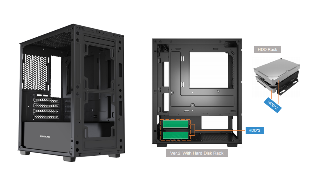 MATX Mid Tower Case, Боковая панель из закаленного стекла, поддержка 240 мм AIO и 300 мм GPU