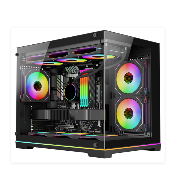 Полный корпус ATX Tower с закаленным стеклом, радиатором 360 мм и поддержкой VGA с 5 слотами
