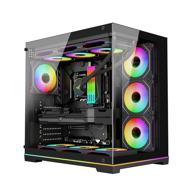 Полный башенный корпус ATX PC с закаленным стеклом, охлаждением водой 360 мм и поддержкой VGA 380 мм