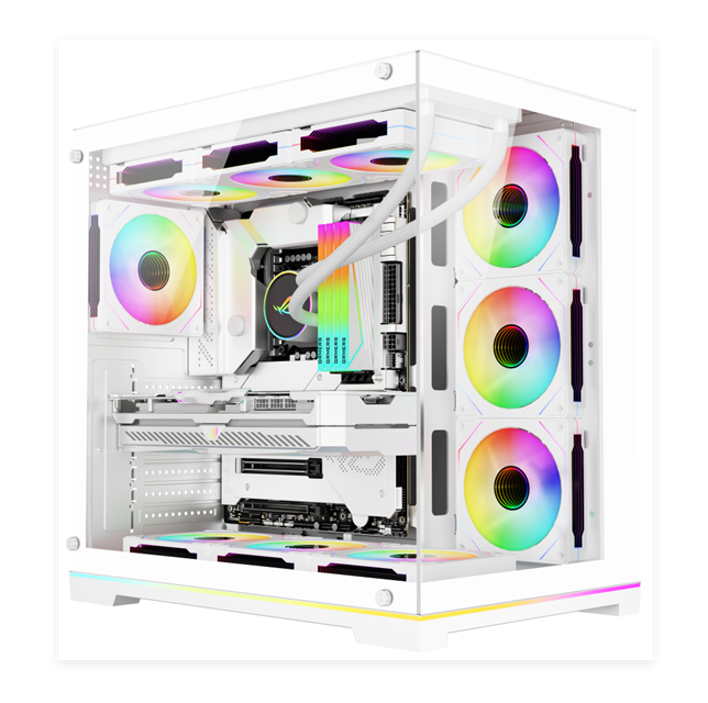 Полный башенный корпус ATX PC с закаленным стеклом, охлаждением водой 360 мм и поддержкой VGA 380 мм