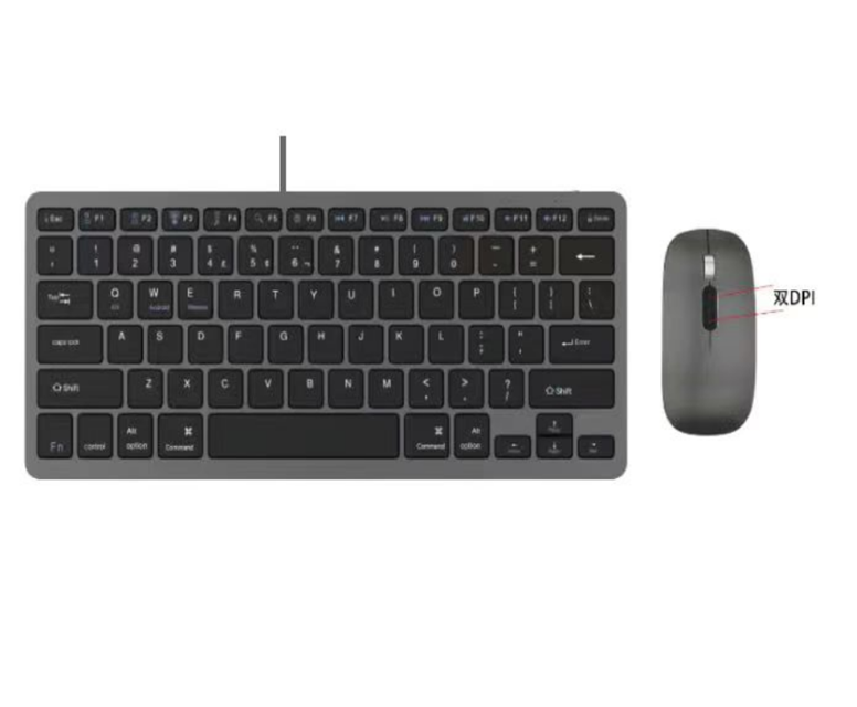 Slim Metal BT Dual-Mode Combo, 78-ключ + роликовая мышь, перезаряжаемая тип-С